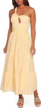 Petal & Pup Vinnie One-Shoulder Maxi Dress