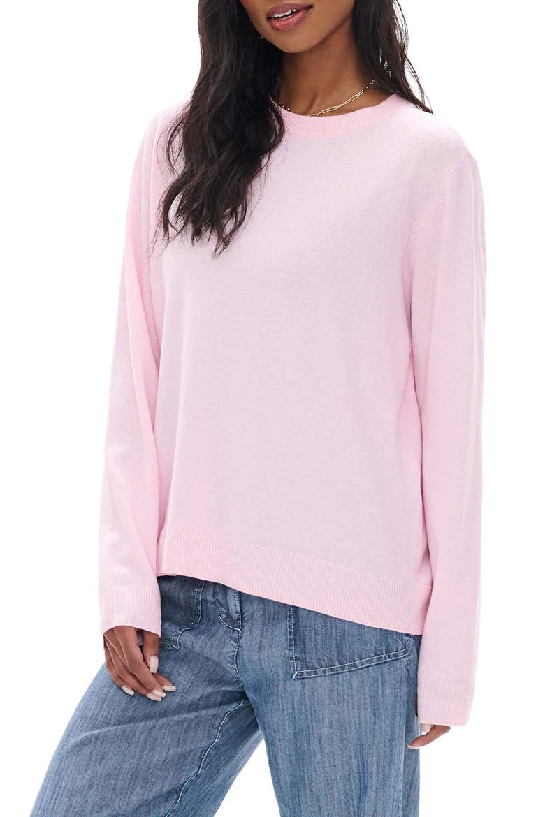 Boyfriend Sweater, Main, color, PALE PINK