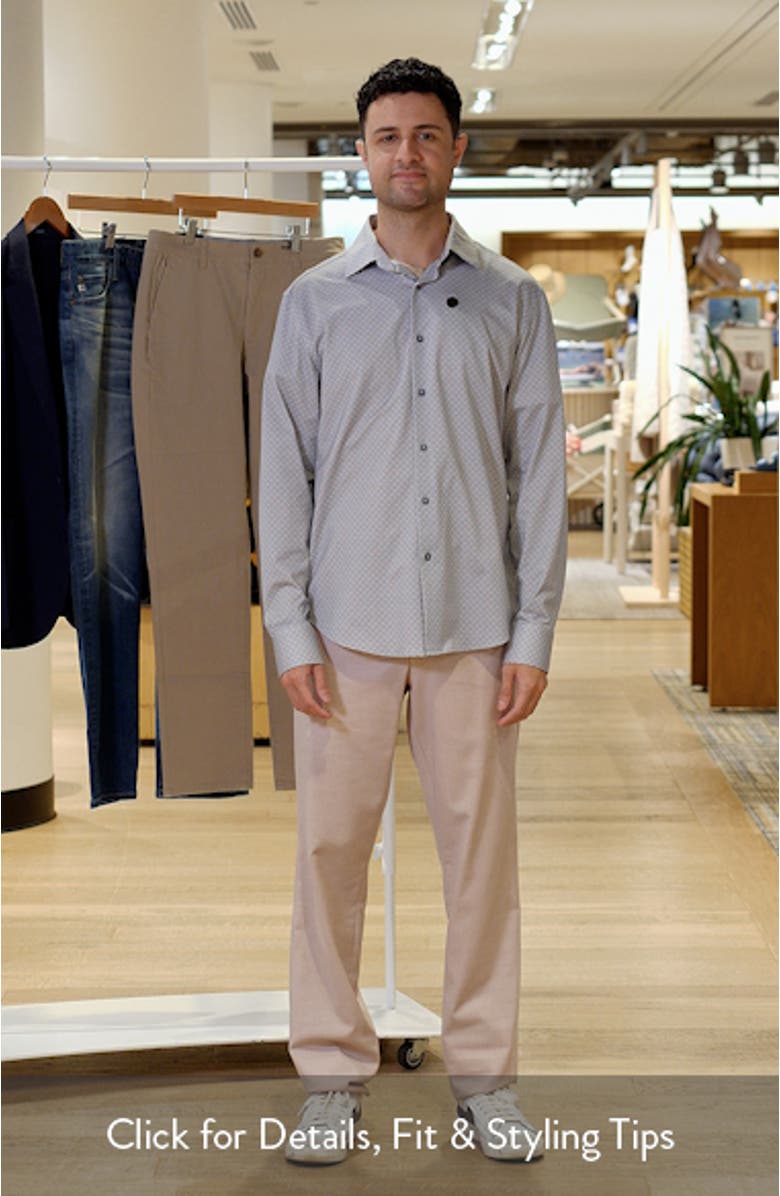 James OoohCotton<sup>®</sup> Dot Print Button-Up Shirt, sales video thumbnail