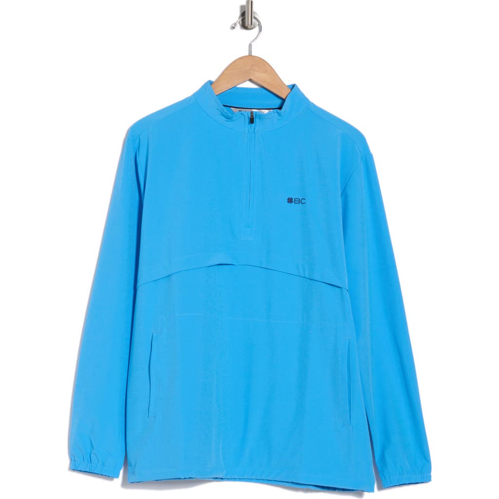 Black Clover Quarter Jack Half Zip Jacket In Azure Clover Azure