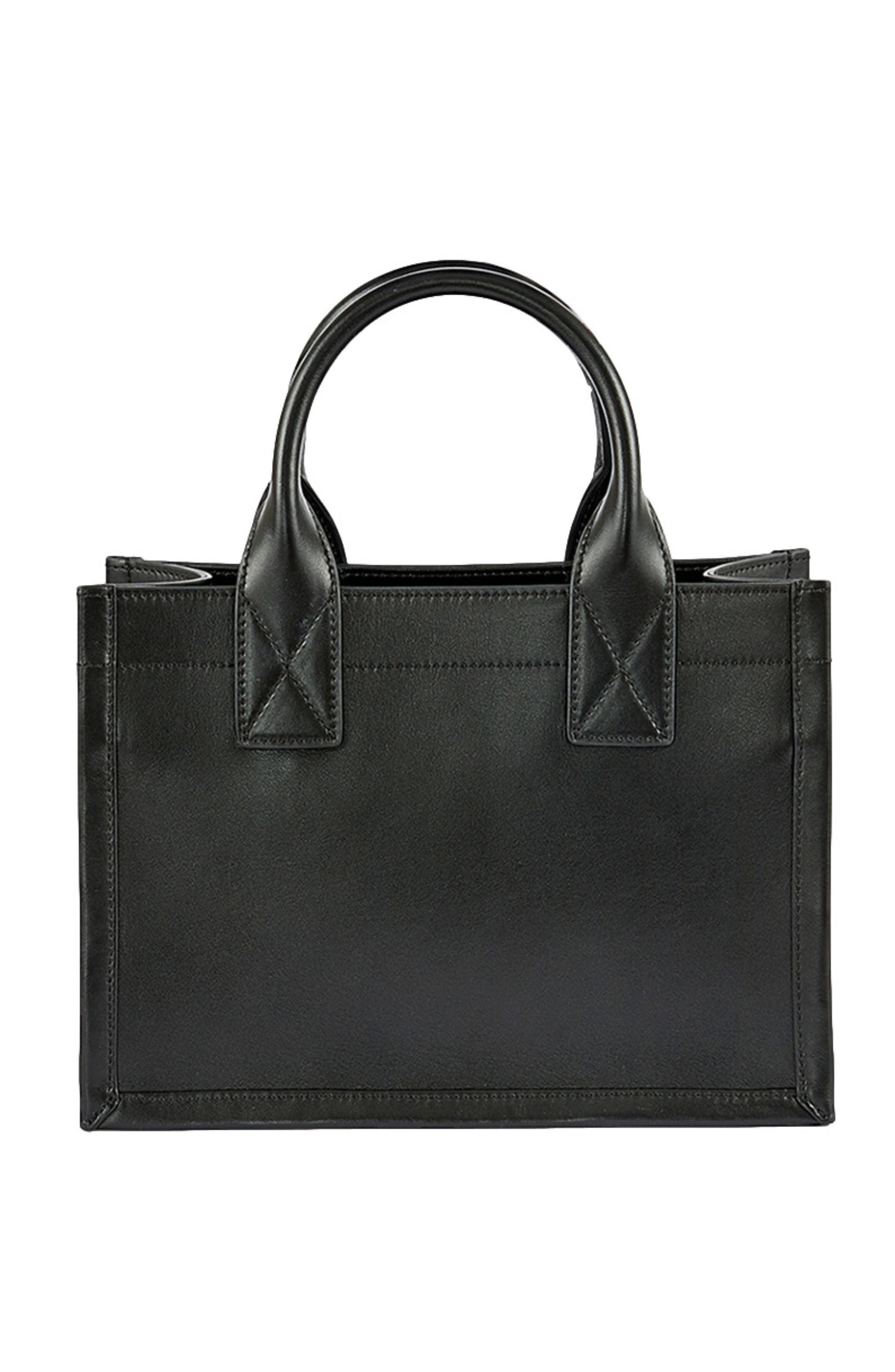 SANDRO Small Kasbah tote in smooth leather, Alternate, color, 