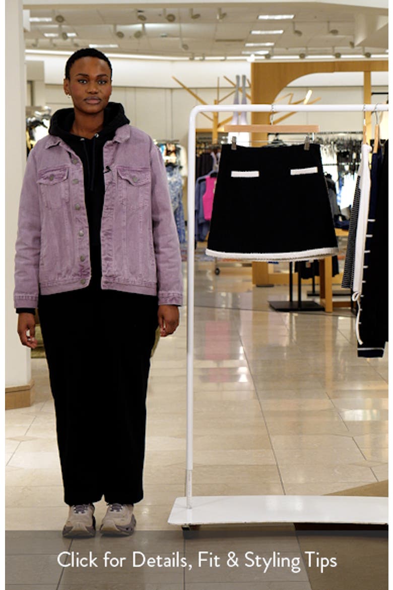 Patch Pocket Tweed Miniskirt video