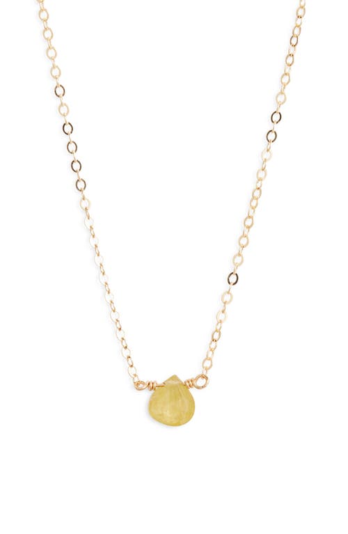 Nashelle Birthstone Pendant Necklace In Gold
