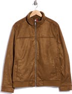 Tommy Hilfiger Faux Suede Stand Collar Jacket