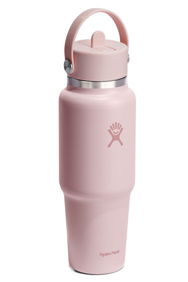 32-Ounce Wide Mouth Travel Bottle with Flex Straw Cap, Alternate, color, TRILLIUM