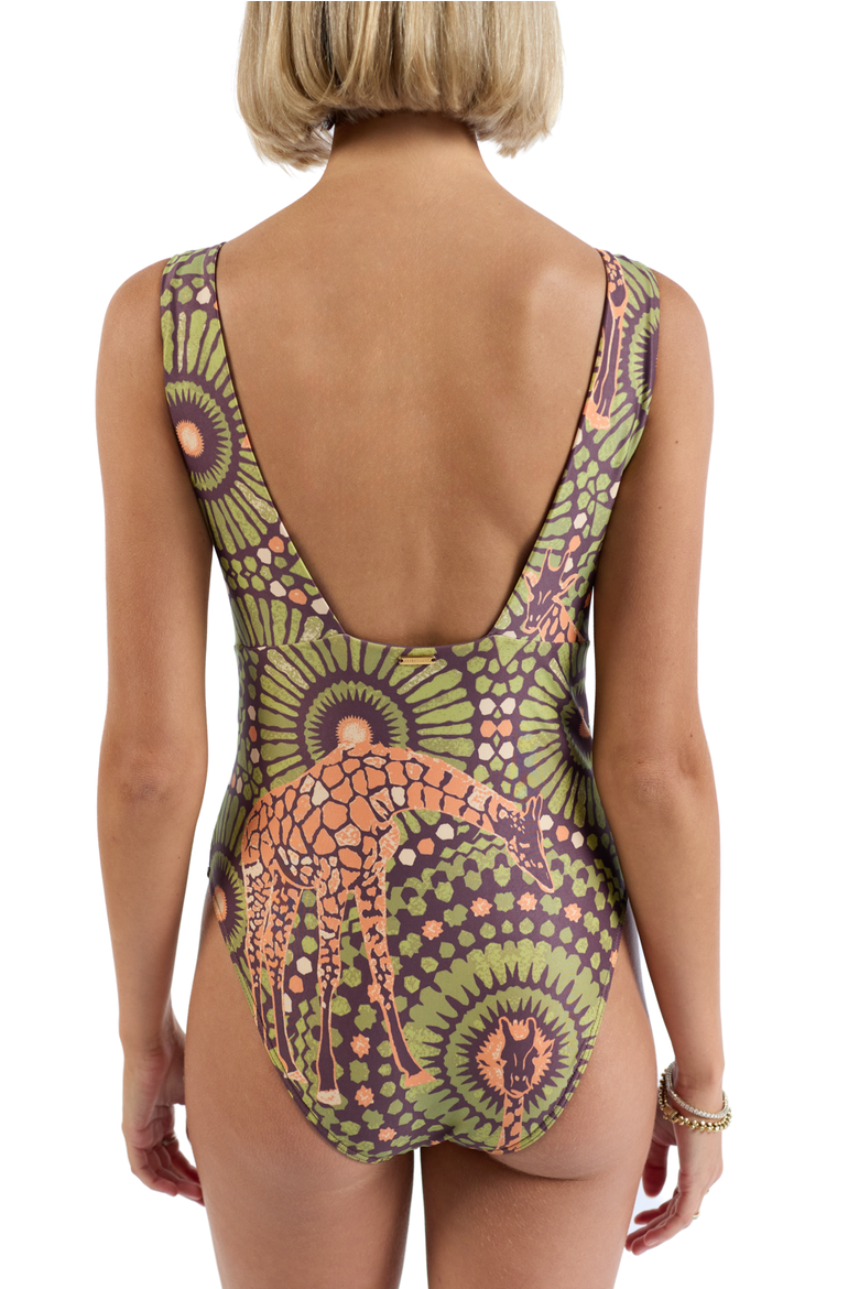The Africa - Sculpt One Piece, Alternate, color, Brown