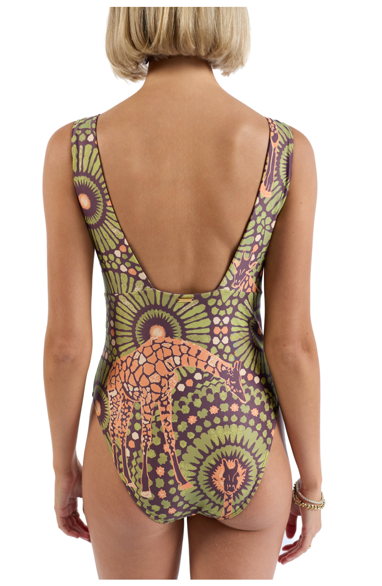 Kenny Flowers The Africa - Sculpt One Piece, Alternate, color, Brown