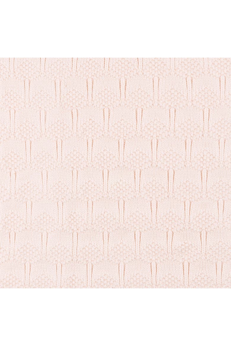 Sweater Knit Blanket Tan, Alternate, color, Pink