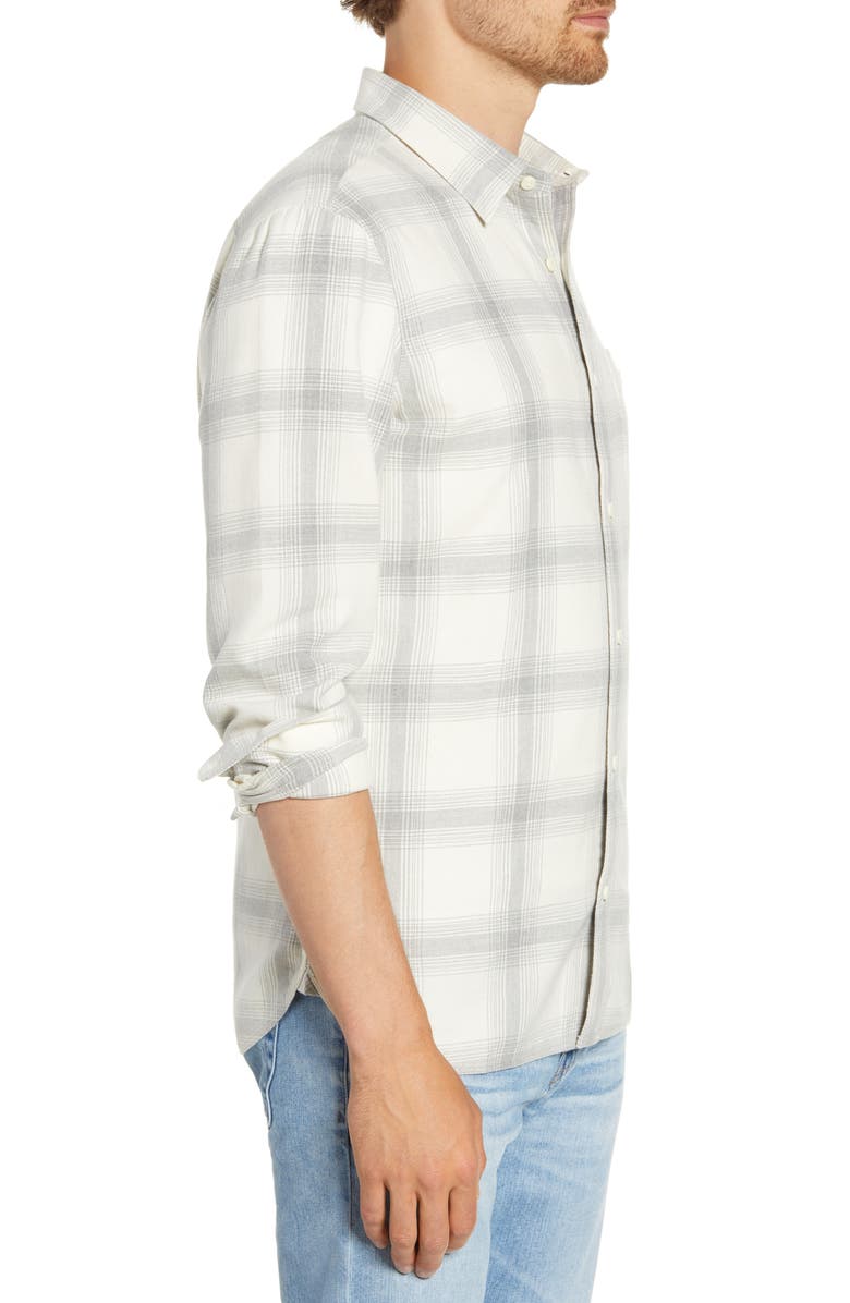 1901 Trim Fit Plaid Twill Button-Up Utility Shirt, Alternate, color,