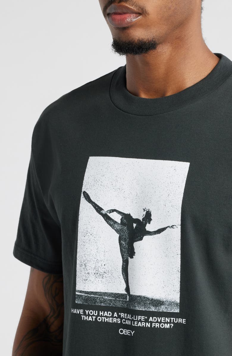 Obey Real Life Cotton Graphic T-Shirt, Alternate, color,