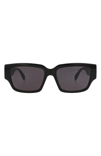 Alexander Mcqueen Mcqueen 56mm Square Sunglasses In Black