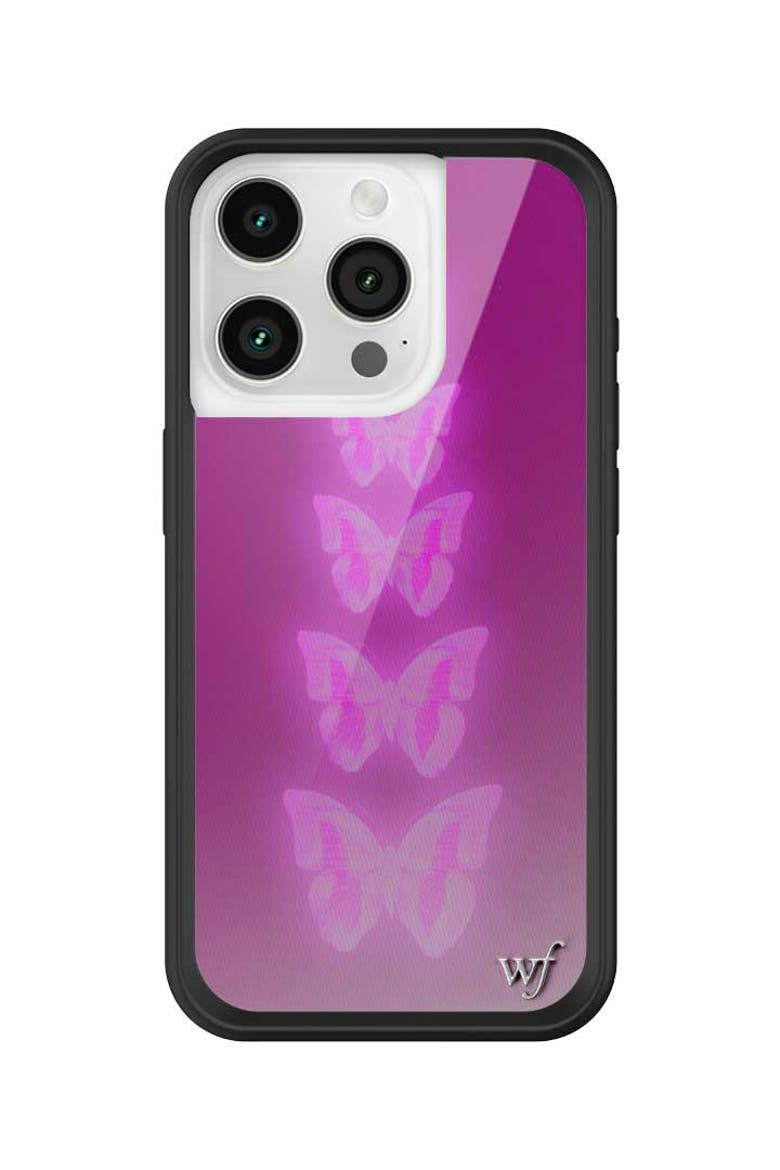 Neon Butterfly iPhone Case, Alternate, color, Purple