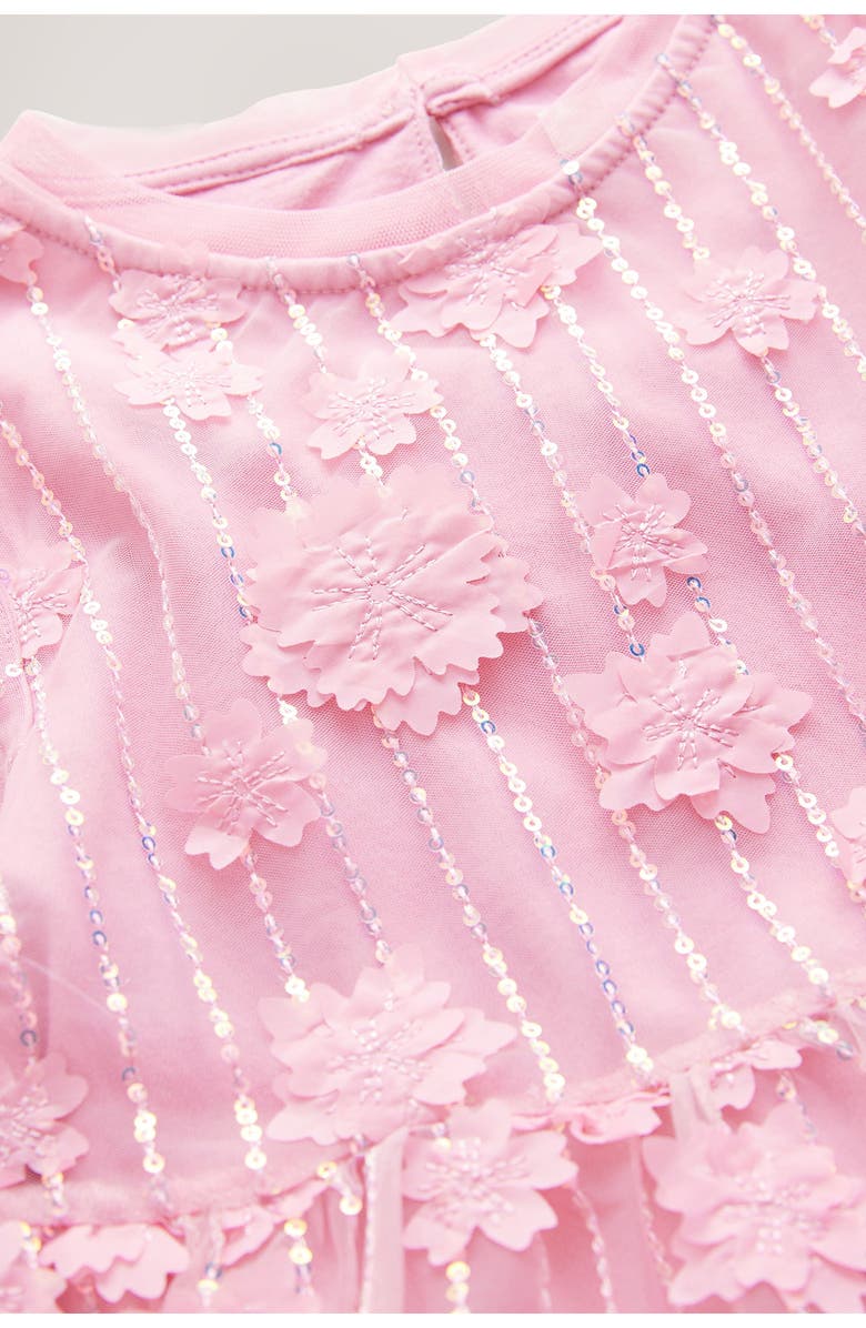 NEXT Kids' Butterfly Sequin Ruffle Mesh Party Dress, Alternate, color, 