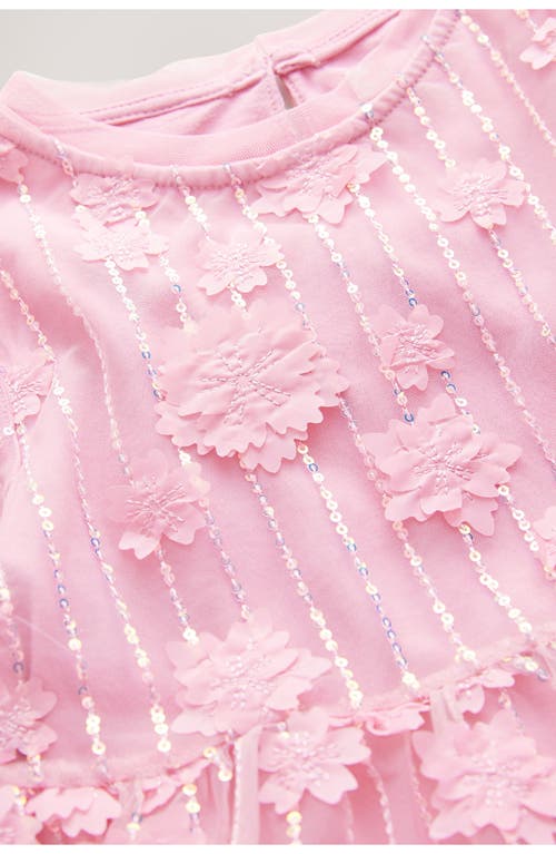Next Kids' Butterfly Sequin Ruffle Mesh Party Dress