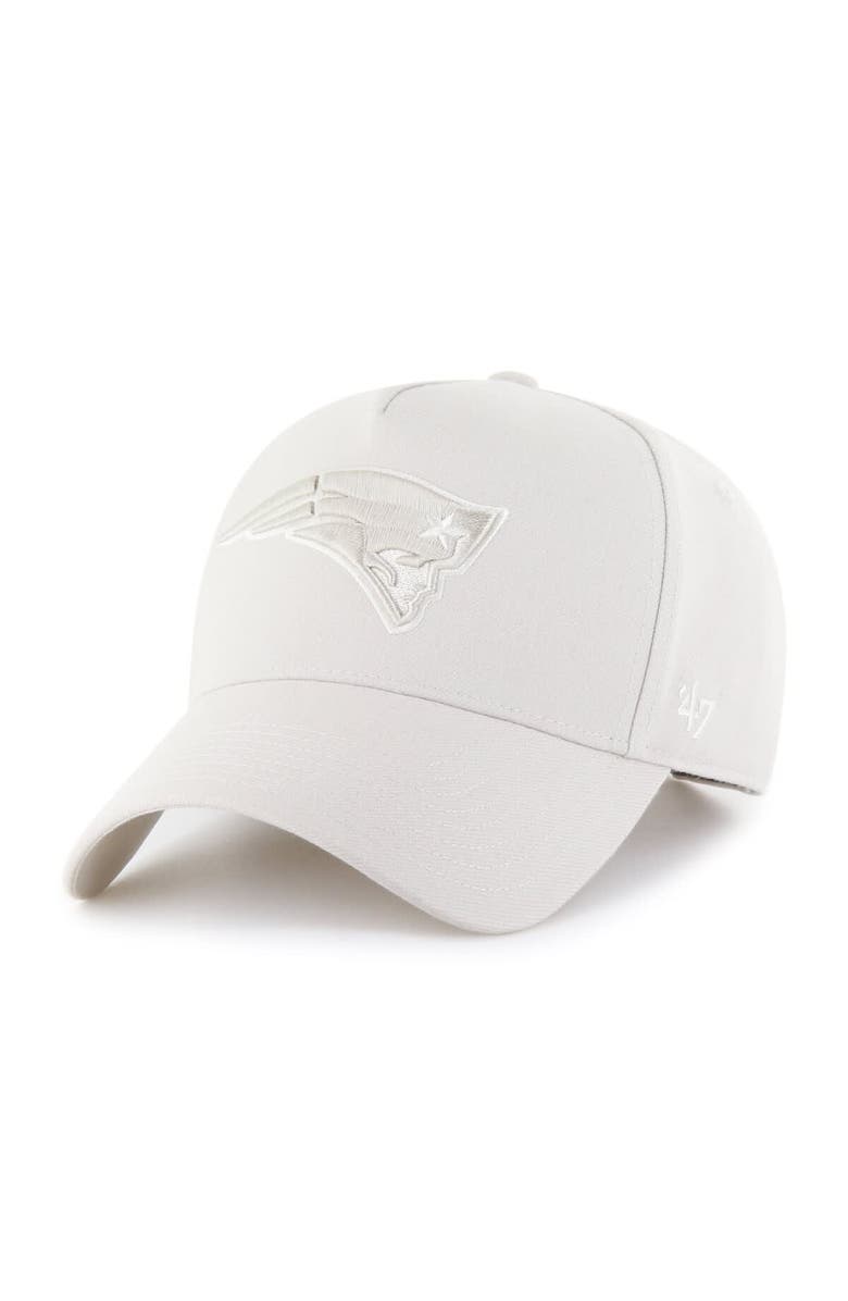 '47 Men's '47 Cream New England Patriots Ballpark Offside Adjustable Hat, Main, color, 