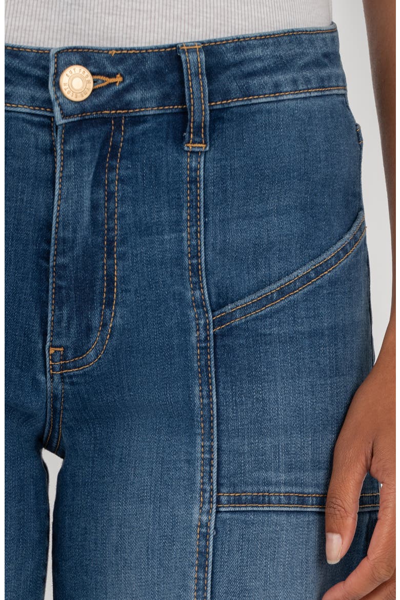 Jean Seamed Mid Rise Wide Leg Jeans, Alternate, color, ALIGN