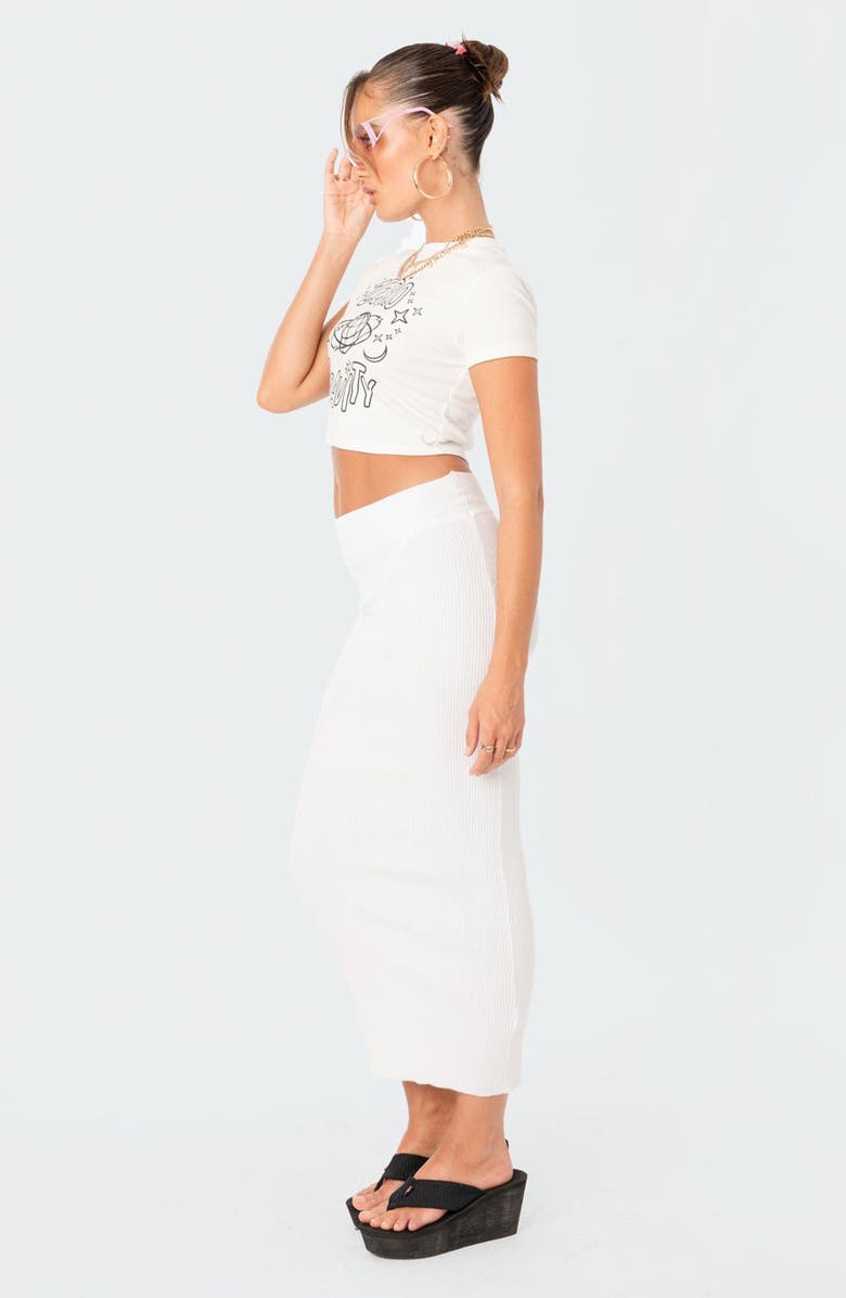 EDIKTED Leila Knit Maxi Skirt, Alternate, color,