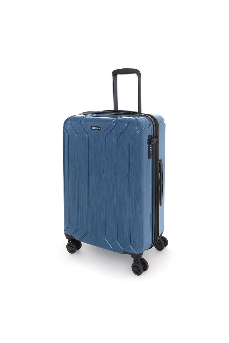 New York Elite 3 Piece (20"/24"/28") Luggage Set With 3 Packing Cubes, Alternate, color, Captain's Blue