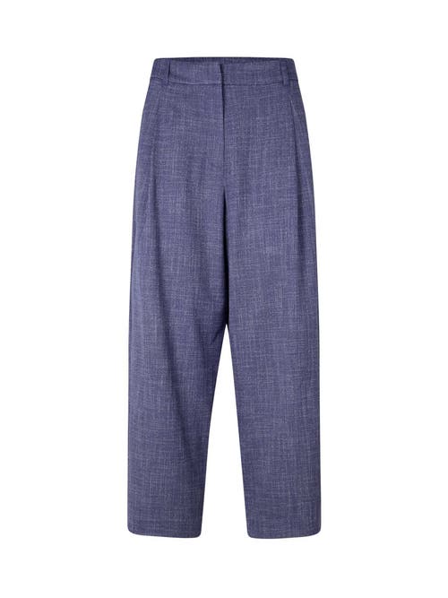 Masai Copenhagen Maphiladelphia Cropped Loose Fit Pants In Blue