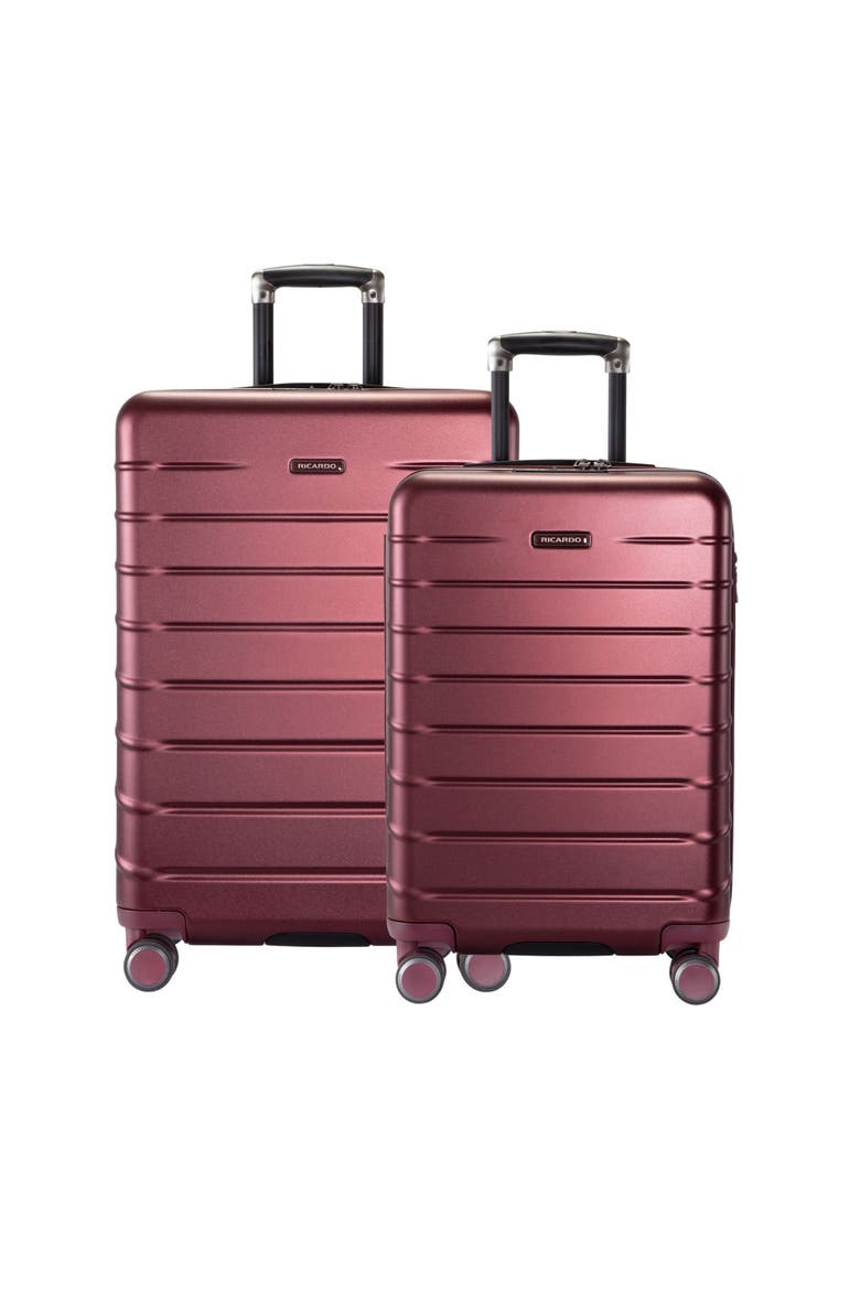 Santa Rosa Hardside Expandable 2 Piece Set 20" Carry On & 24" Checked Spinner, Main, color, Merlot