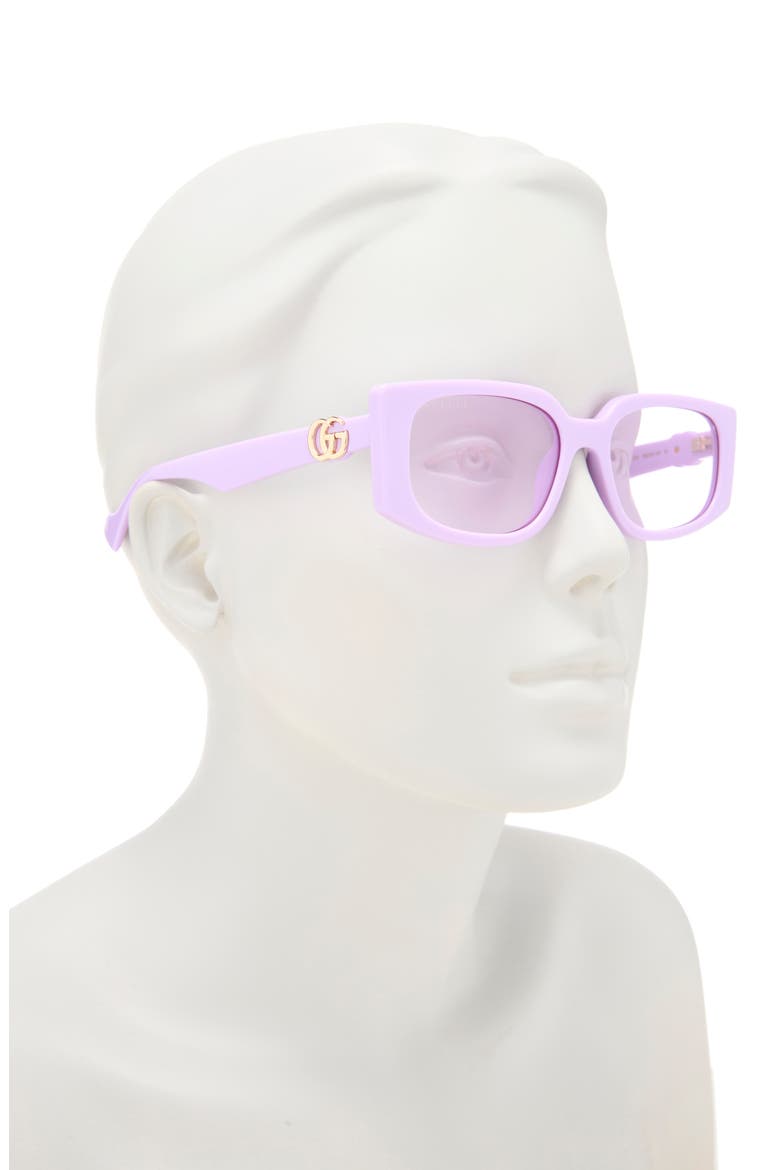 55mm Rectangular Optical Glasses, Alternate, color, VIOLET VIOLET VIOLET