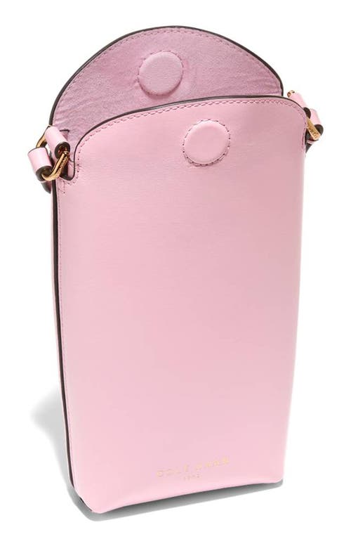 Cole Haan Clarisse Leather Phone Crossbody Bag In Blue