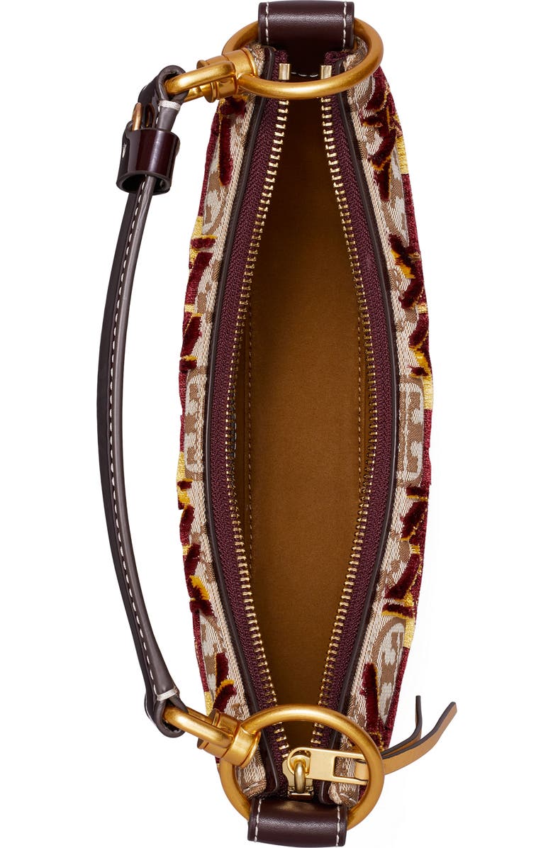 Tory Burch T Monogram Fil Coupé Crescent Shoulder Bag, Alternate, color,