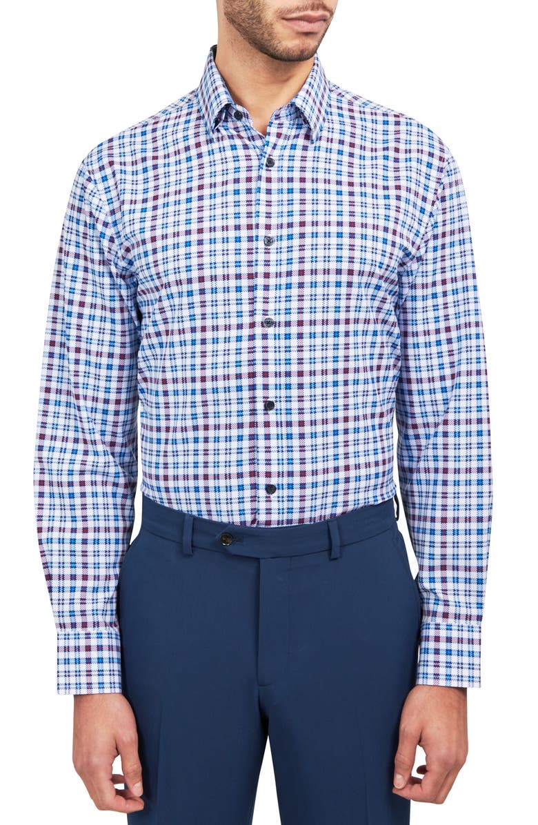 W.R.K Check Performance Dress Shirt, Main, color,