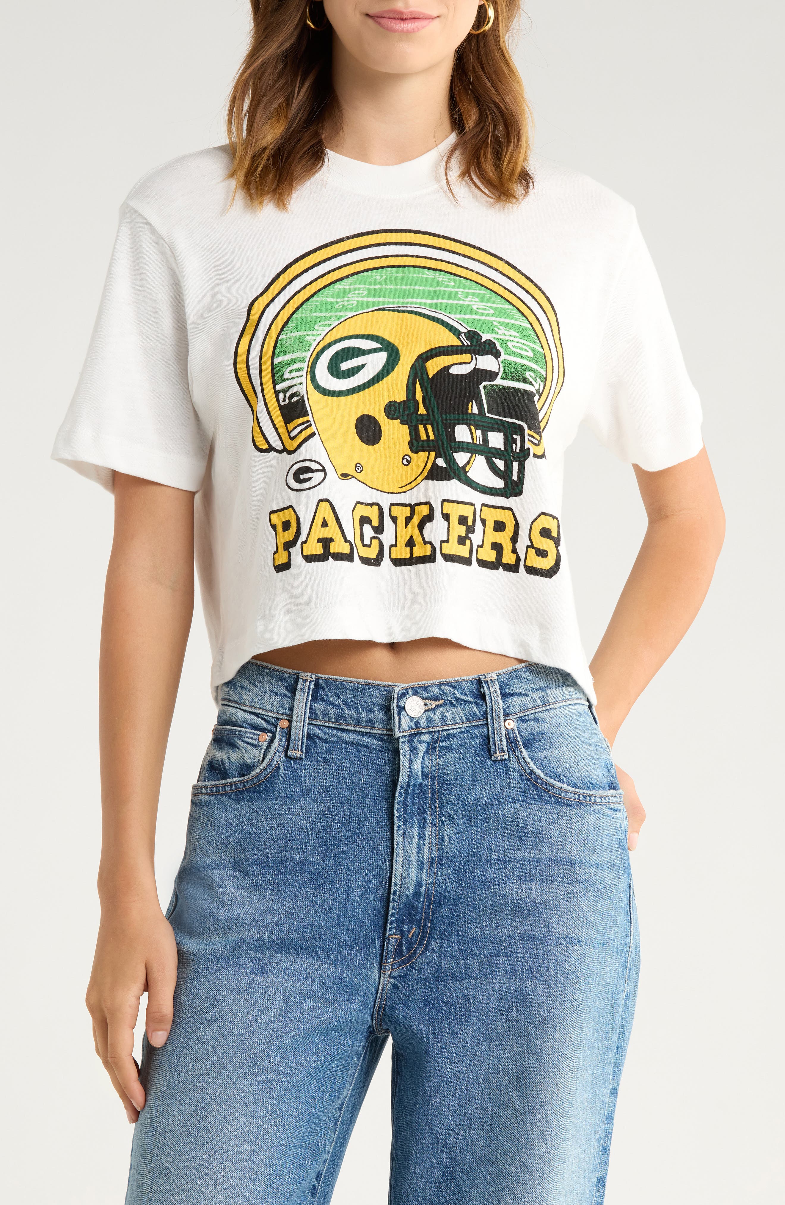 Junk Food Packers Game Time Cotton Graphic Baby Tee