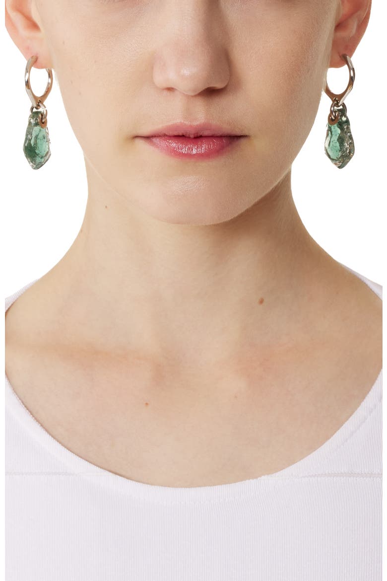 Aurore Hoop Earrings, Alternate, color, Grey/Transparent