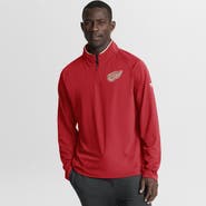 FANATICS Men's Fanatics Red Detroit Red Wings Authentic Pro Rink Training Centennial Raglan Quarter-Zip Pullover