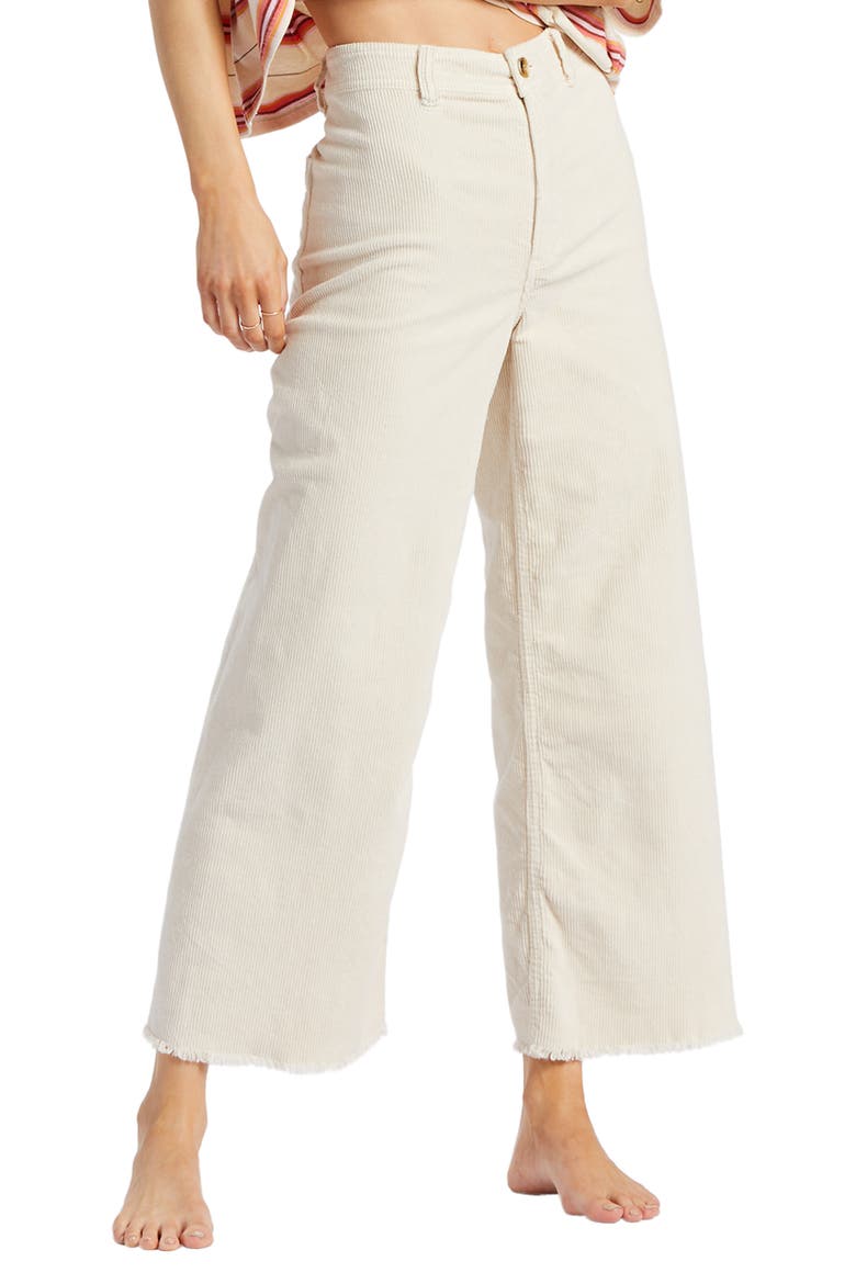 Free Fall High Waist Wide Leg Corduroy Pants, Alternate, color, ANTIQUE WHITE