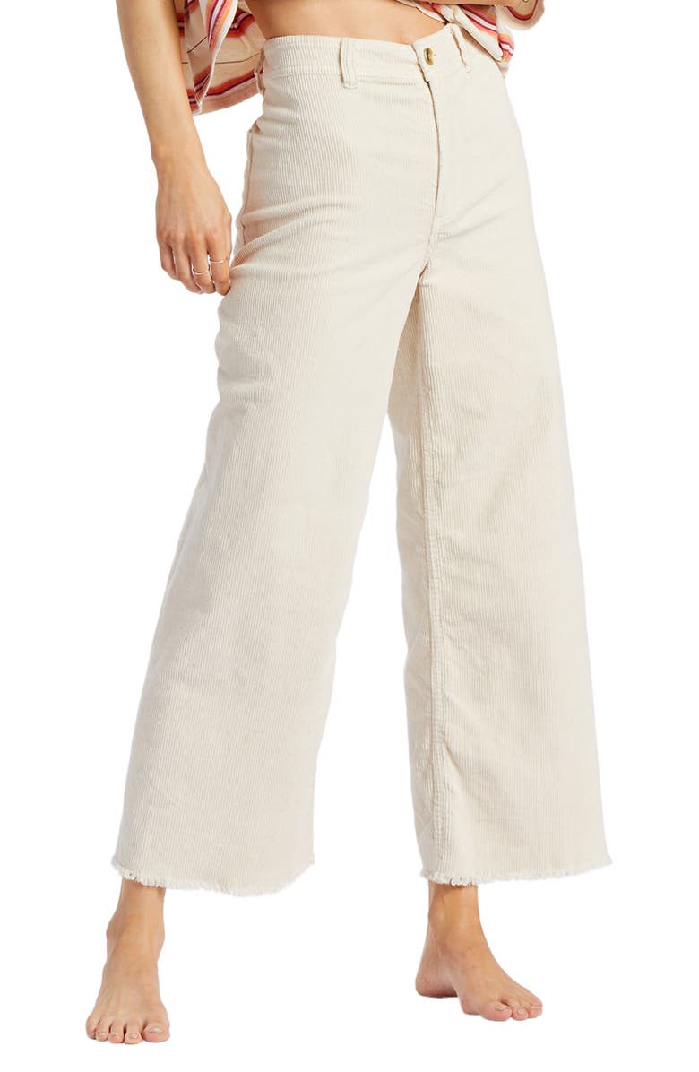 Billabong Free Fall High Waist Wide Leg Corduroy Pants, Alternate, color,