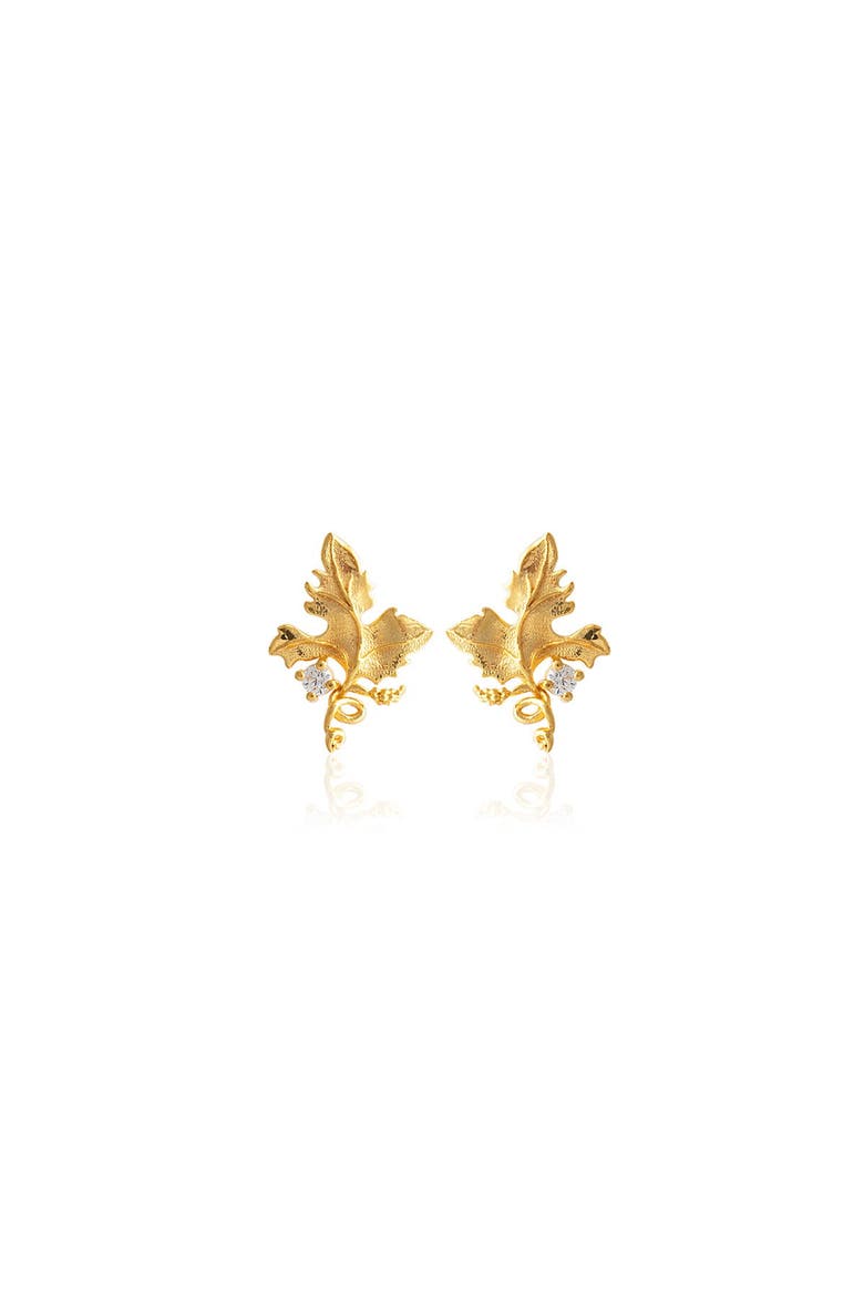 Mini Siena Stud Earrings, Main, color, White