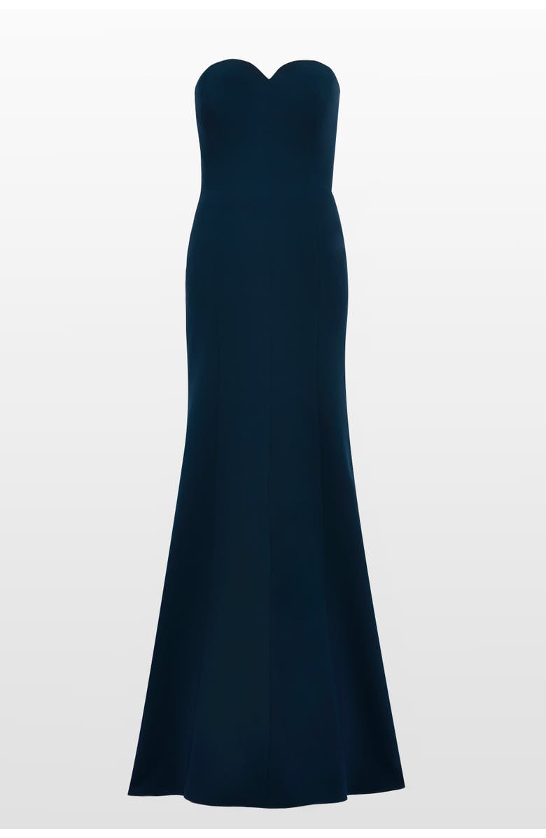 Jenny Packham Lust Strapless Maxi Dress, Main, color, Blackthorne Blue