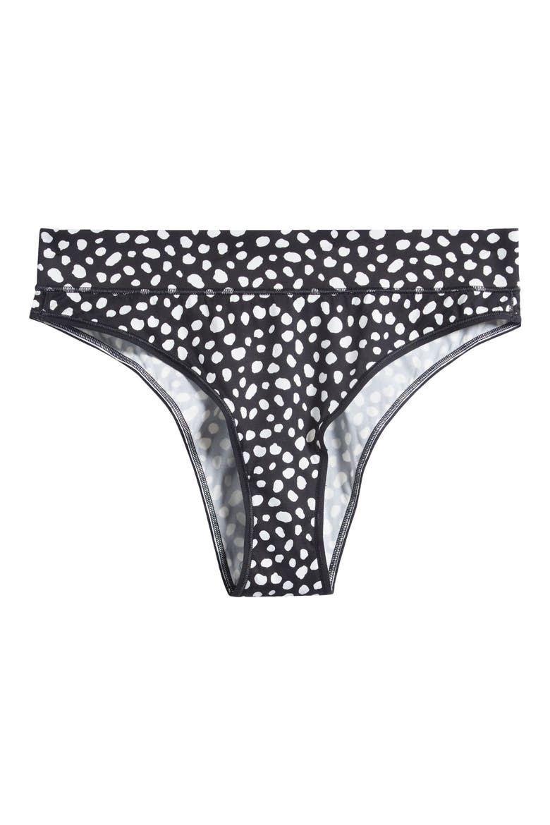 Soft N' Savage Cheeky Panties, Alternate, color, BLACK CAVIAR WILD DOTS PRINT