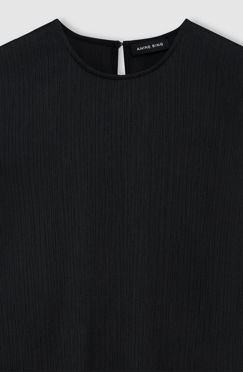 ANINE BING Malia Top, Alternate, color, Black