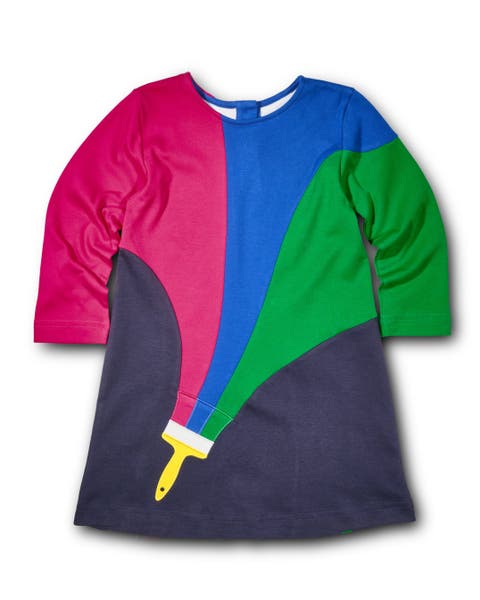 Knit Dress With Paintbrush (Toddler, Little Kid, Big Kid)