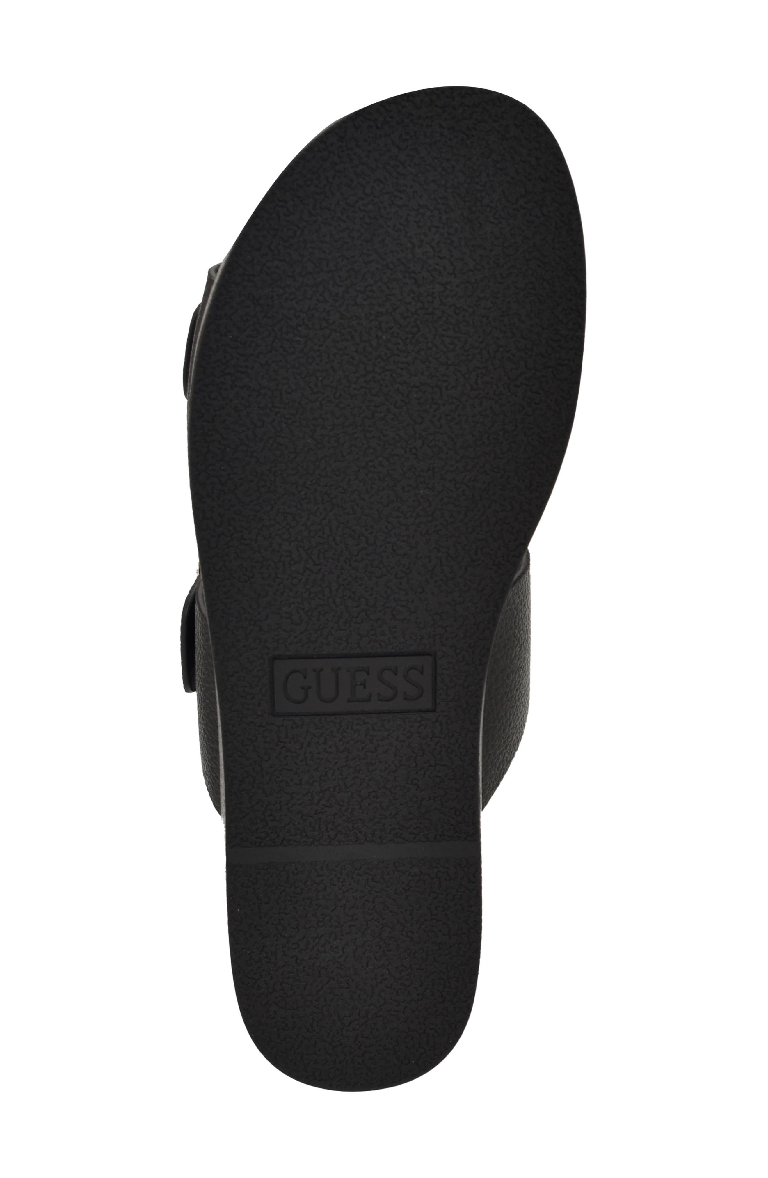 GUESS Platform Slide Sandal, Alternate, color, Black