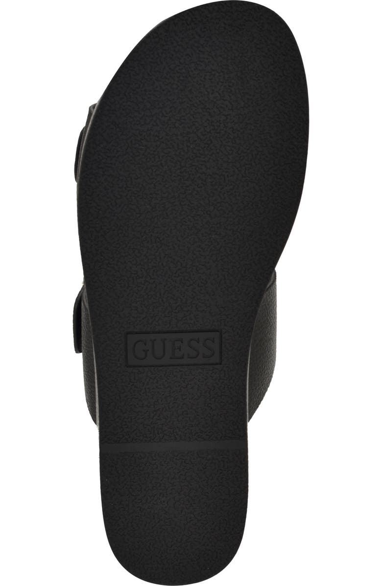 GUESS Platform Slide Sandal, Alternate, color, Black