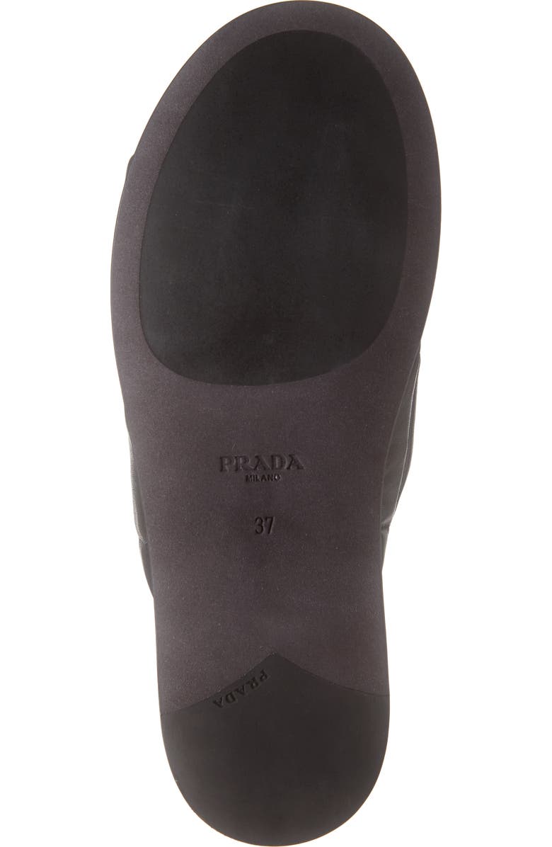 Prada Logo Cross Strap Slide Sandal, Alternate, color,
