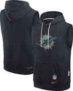 Nike Men's Nike Pitch Blue Miami Dolphins 2025 Rivalries Collection Standard Issue Sideline Dri-FIT Sleeveless Hoodie