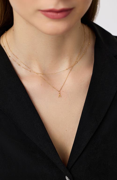 Ana Luisa Gold Layered Letter Necklace