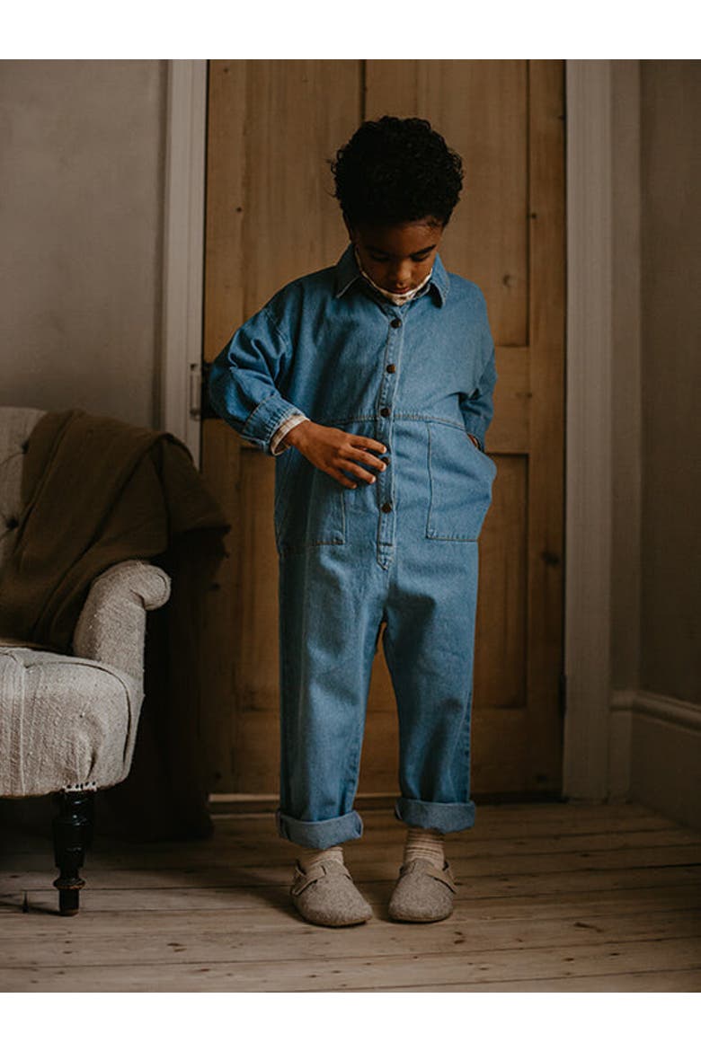 The Denim Boiler Suit, Alternate, color, light denim