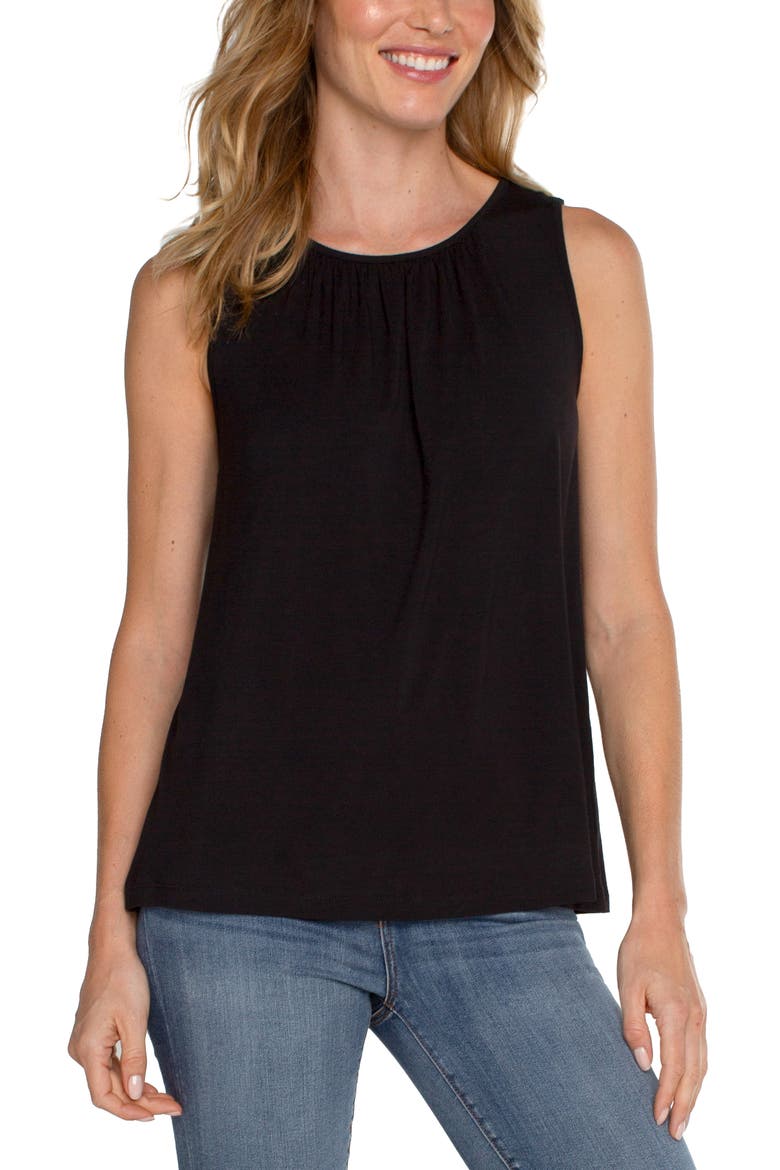 Sleeveless Top, Alternate, color, BLACK