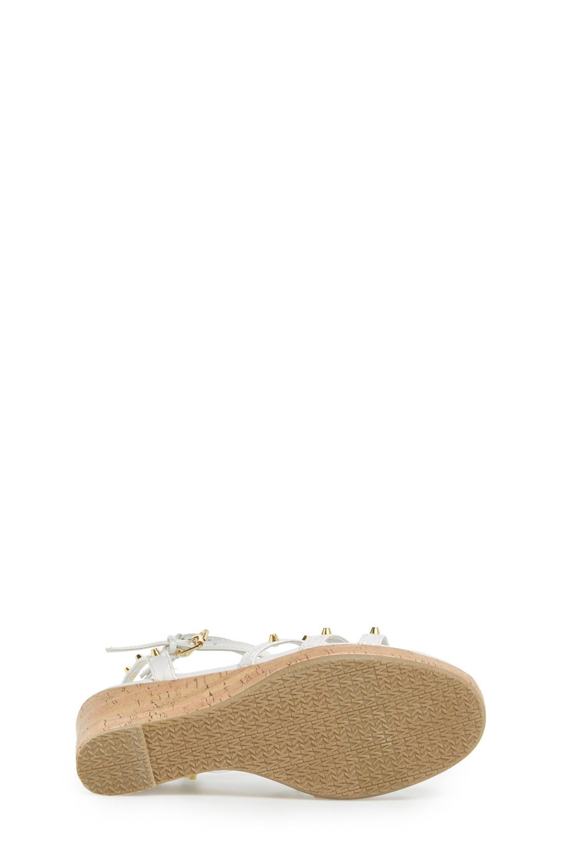 'Kay Dale' Wedge Sandal, Alternate, color, WHITE