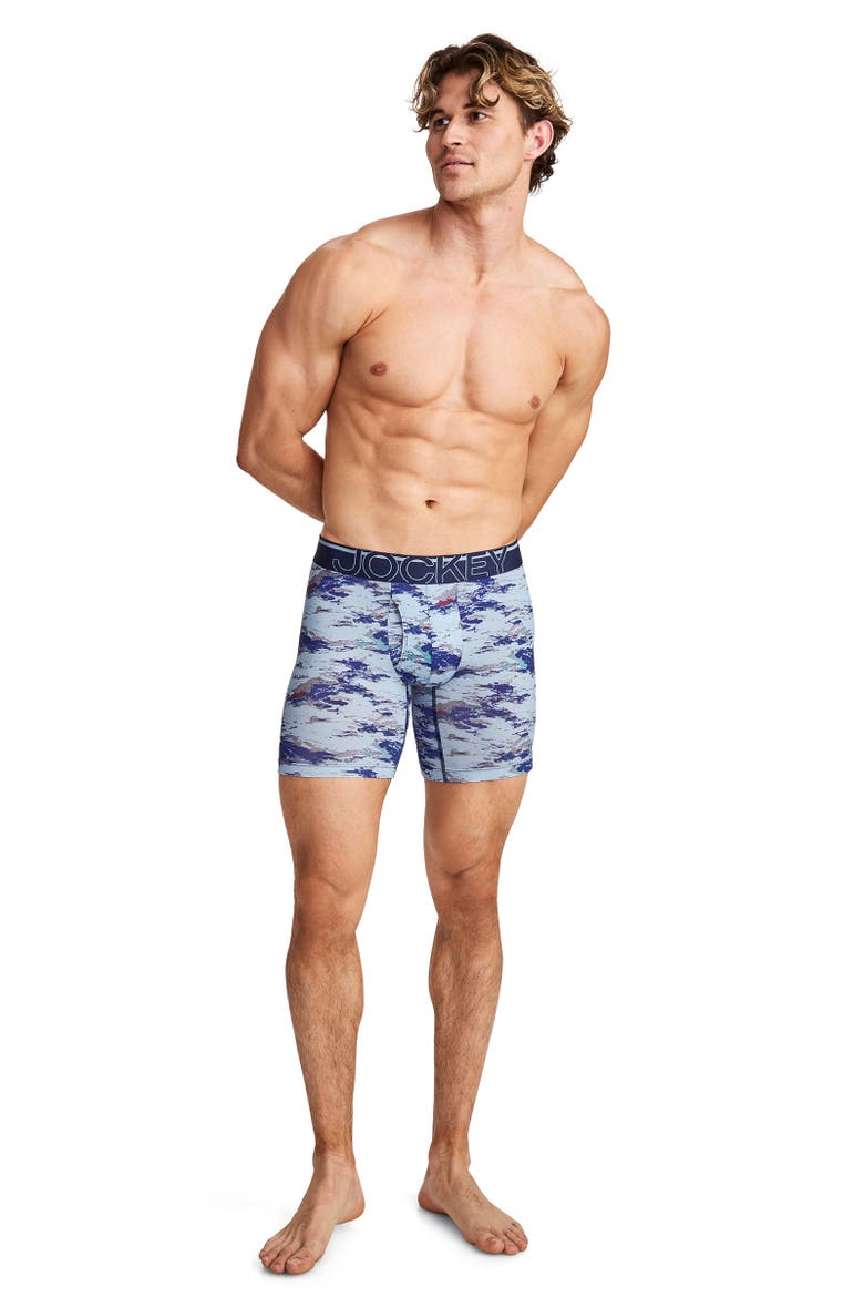 Men's EverActive Motion Stretch Microfiber 5" Boxer Brief - 3 Pack, Alternate, color, Impressionism