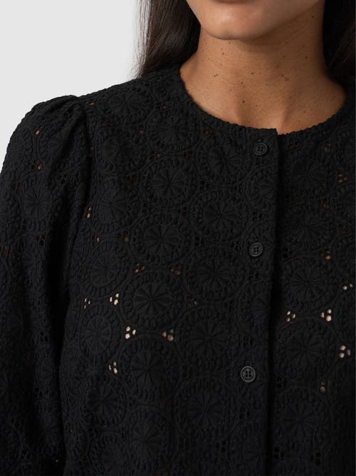 Saint + Sofia Tabitha Blouse In Black