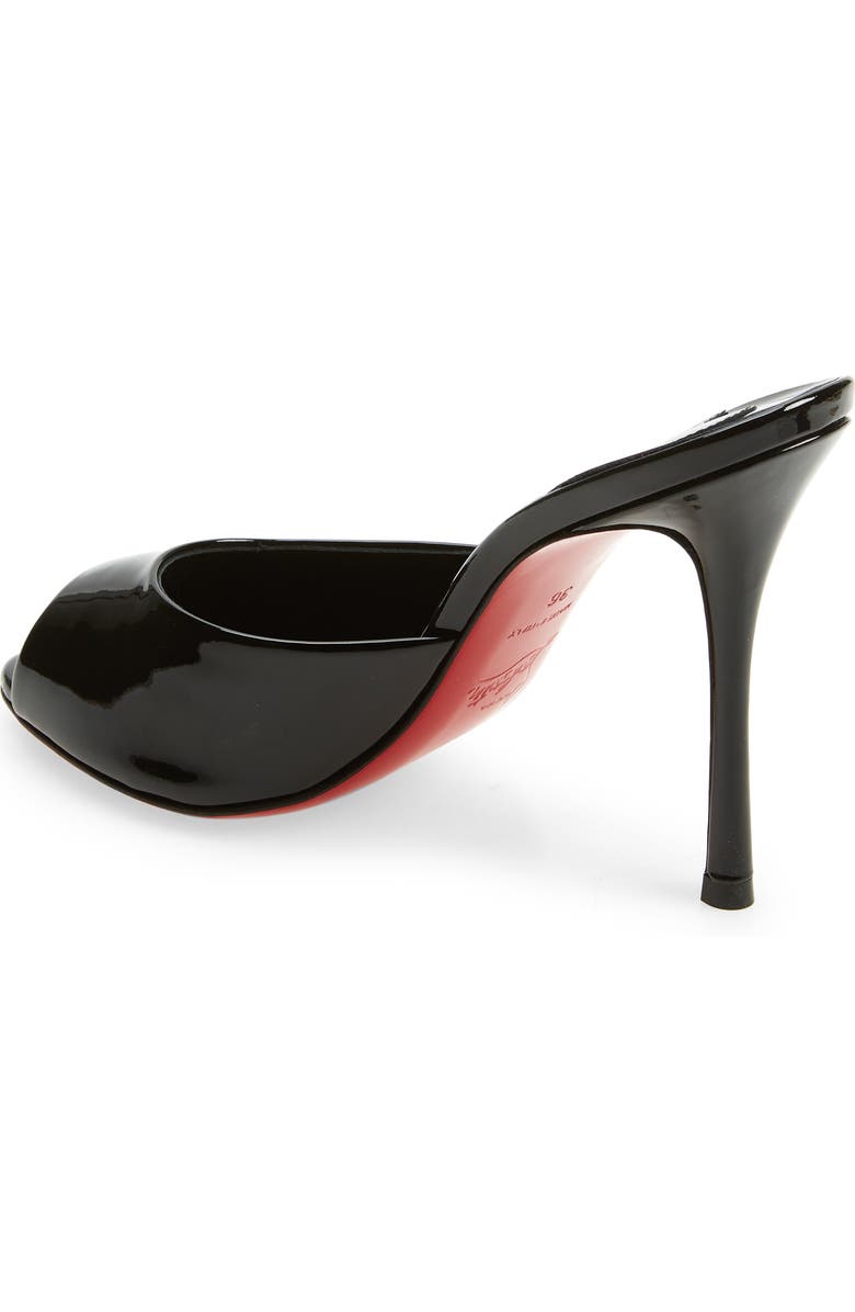 Christian Louboutin Me Dolly Peep Toe Slide Sandal, Alternate, color, B439 Black