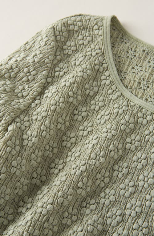 Treasure & Bond Kids' Stretch Lace Top In Green